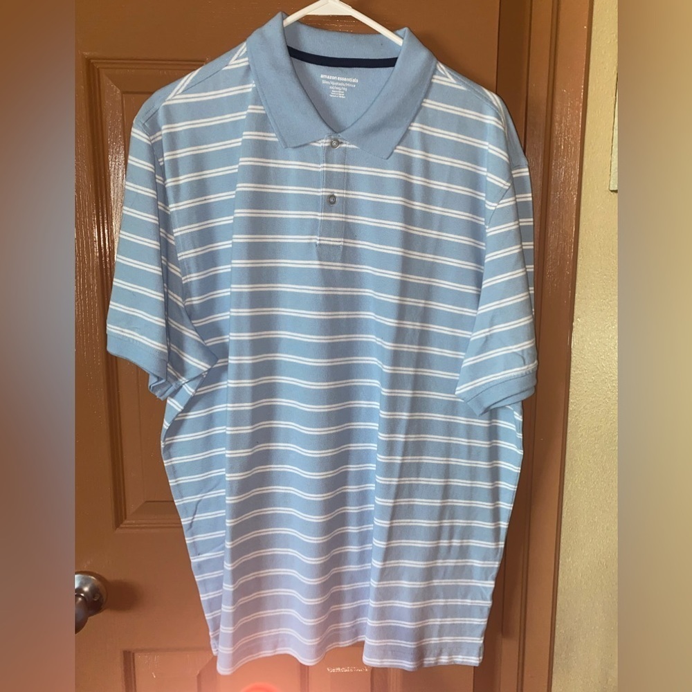 NEW - NEVER WORN - Amazon Essentials XXL Polo Style Shirt. NWOT